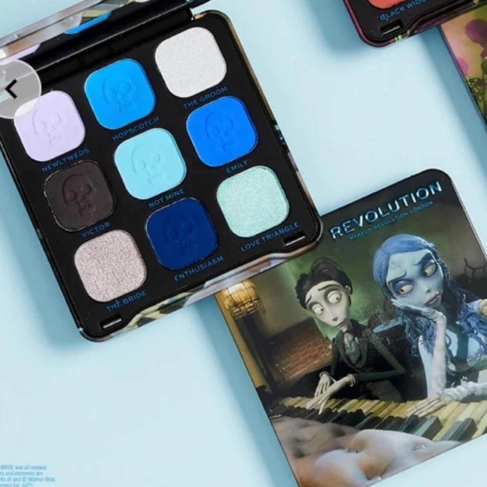 Corpse Bride X Makeup Revolution The Newly Weds Eyeshadow Palette